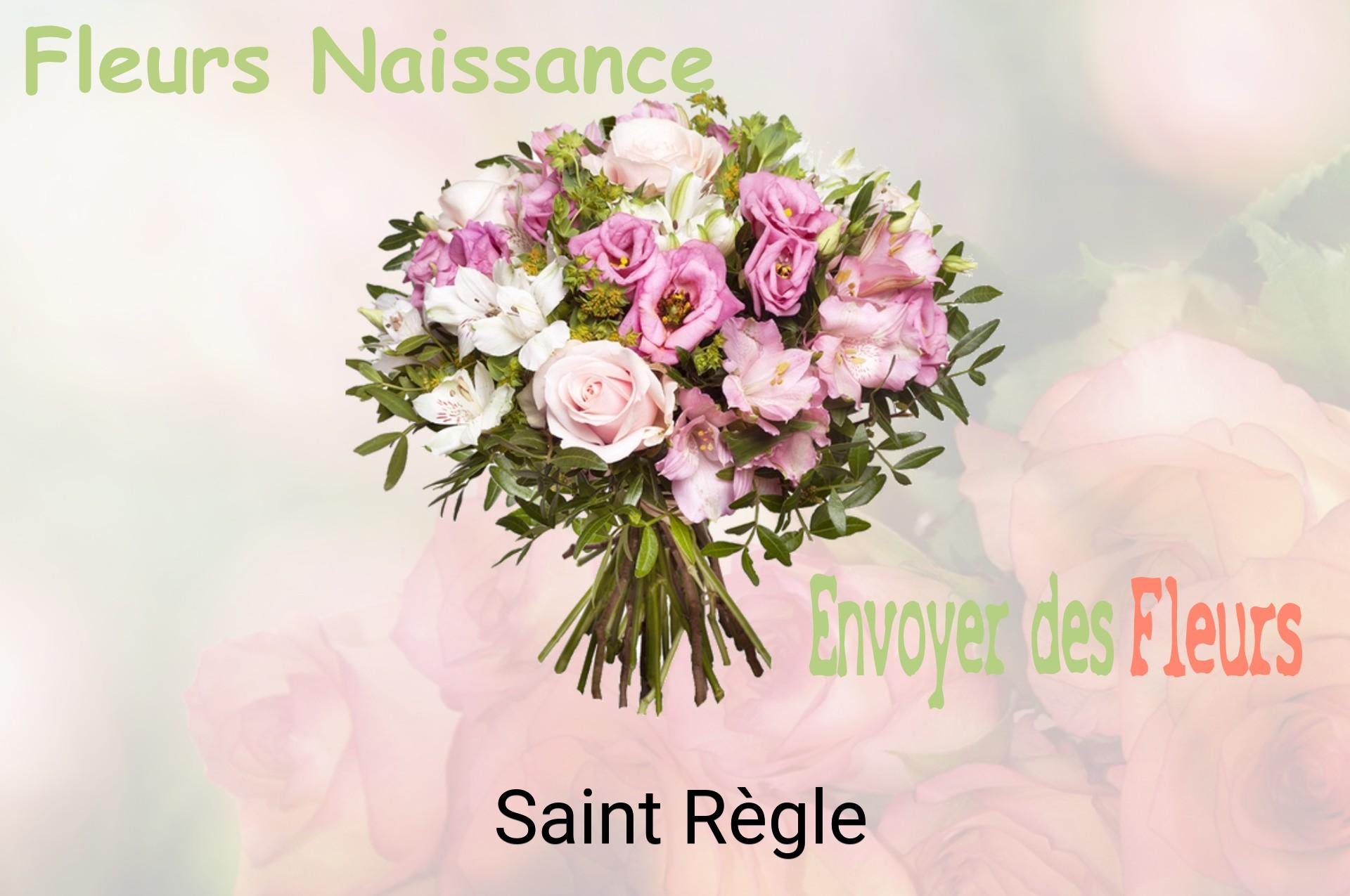 Bouquet de fleurs de naissance livré à Saint-Règle